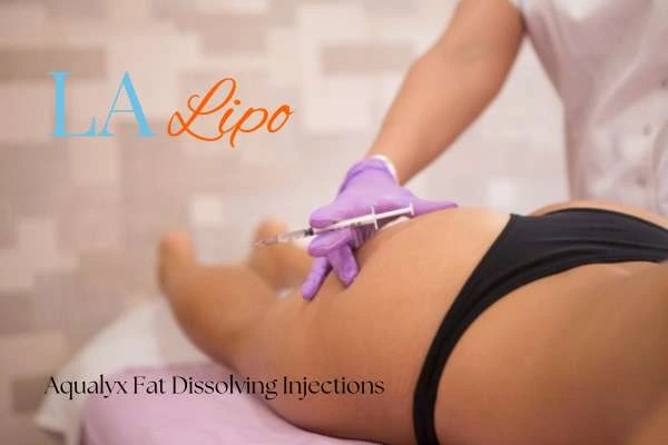 Woman having fat dissolving injections Ruislip Manor on thighs