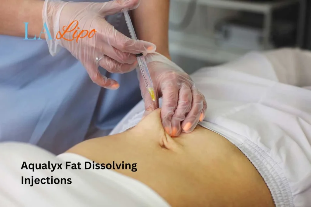 woman having fat dissolving injections Ruislip Manor in the stomach