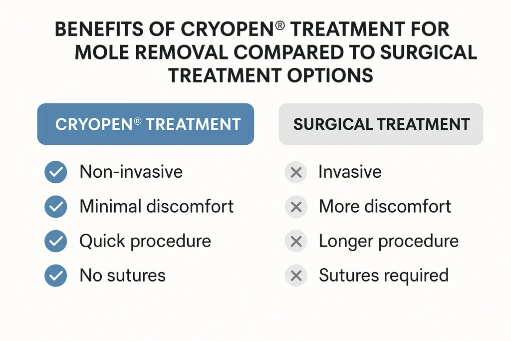 Benefits of professional mole-removal assessment at LA LIPO Ruislip Manor