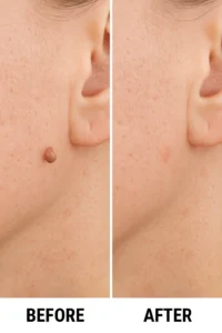 Skin tags removal Ruislip Manor before and after