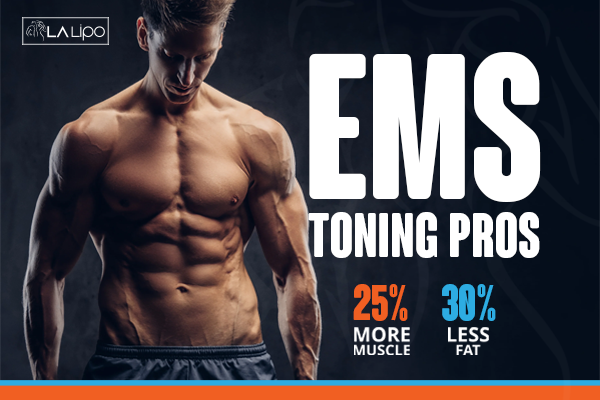 Image of man with sculpted stomach showing the fat loss and muscle gain of LA-EMS Body Sculpting Treatment Ruislip Manor